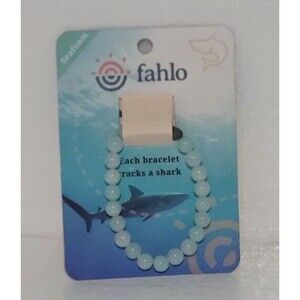 Fahlo Shark Animal Tracking Bracelet Seafoam NEW